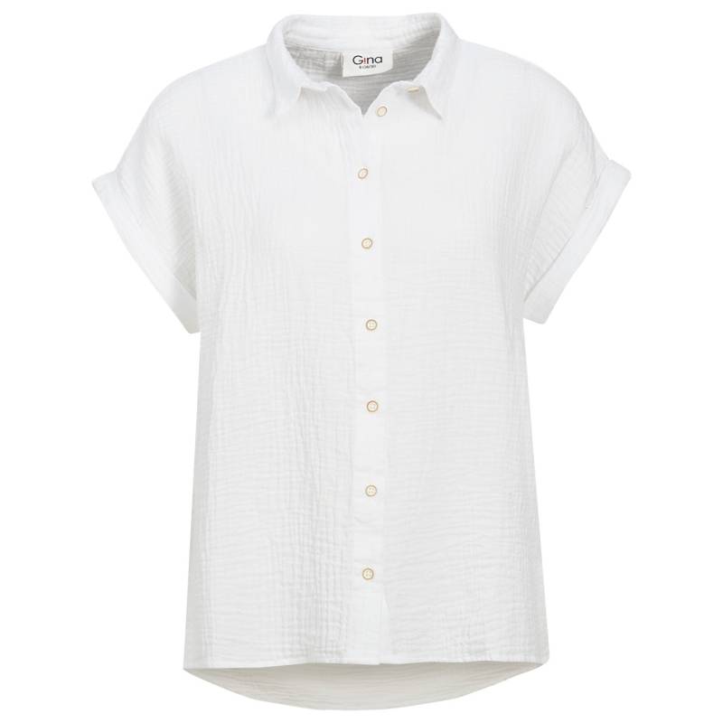 Damen Musselin-Bluse mit fixierten Turn-Ups von Gina