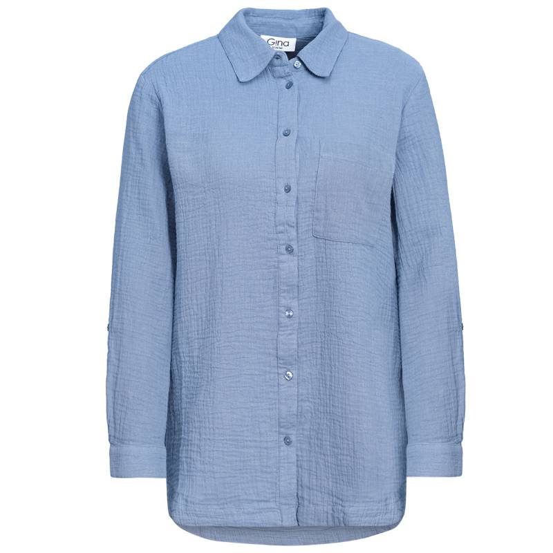 Damen Musselin-Bluse unifarben von Gina