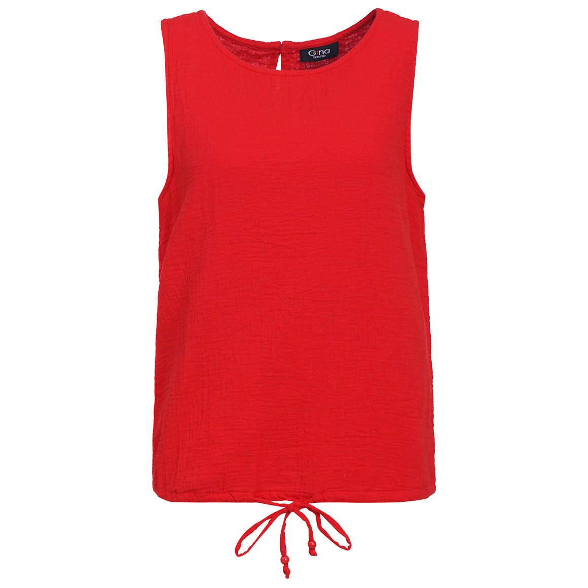 Damen Musselin-Blusentop in Uni von Gina