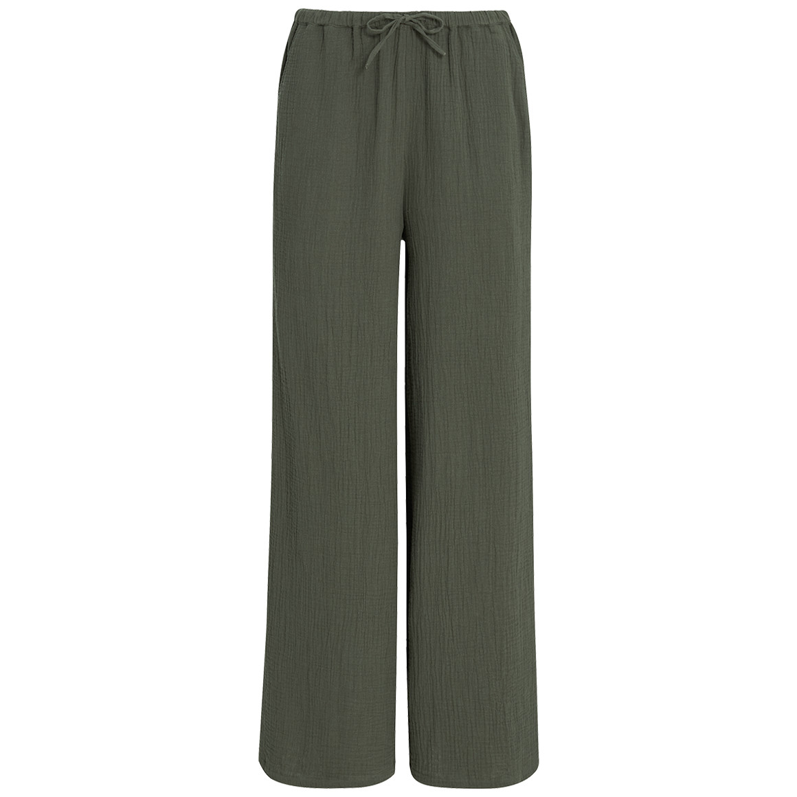 Damen Musselin-Hose in Unifarben von Gina