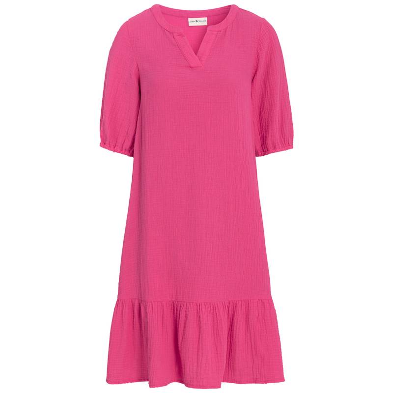 Damen Musselin-Kleid in Unifarben von Gina