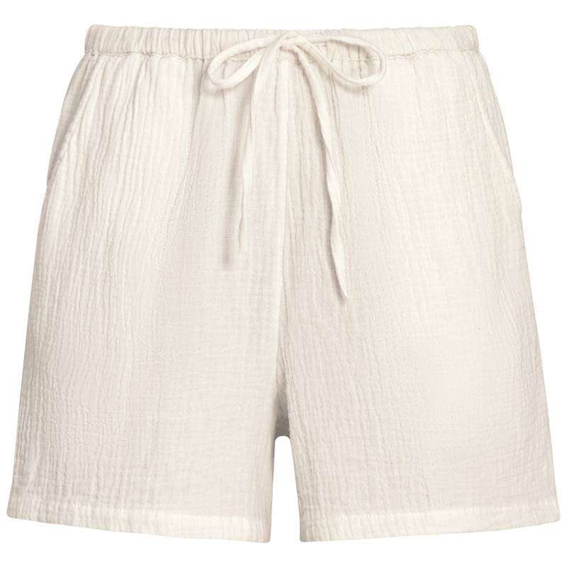 Damen Musselin-Shorts in Unifarben von Gina