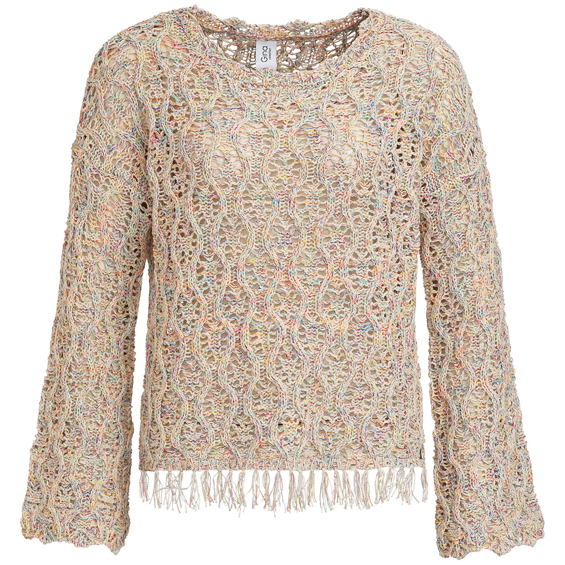 Damen Pullover mit Ajour-Muster Damen Pullover mit Ajour-Muster von Gina