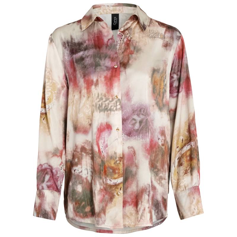 Damen Satin-Bluse im Batik-Look von Gina