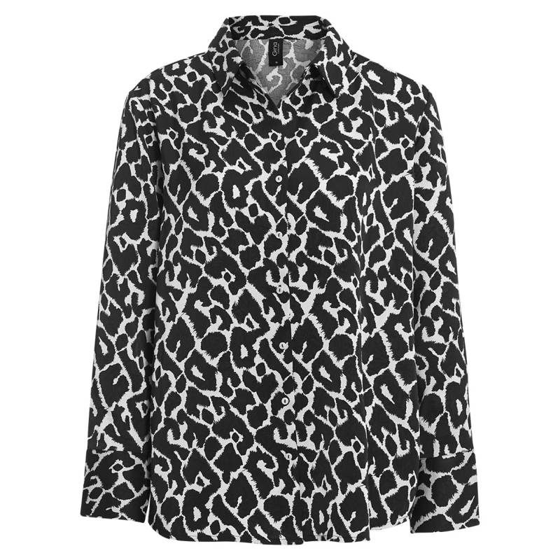 Damen Satinbluse mit Knopfleiste von Gina