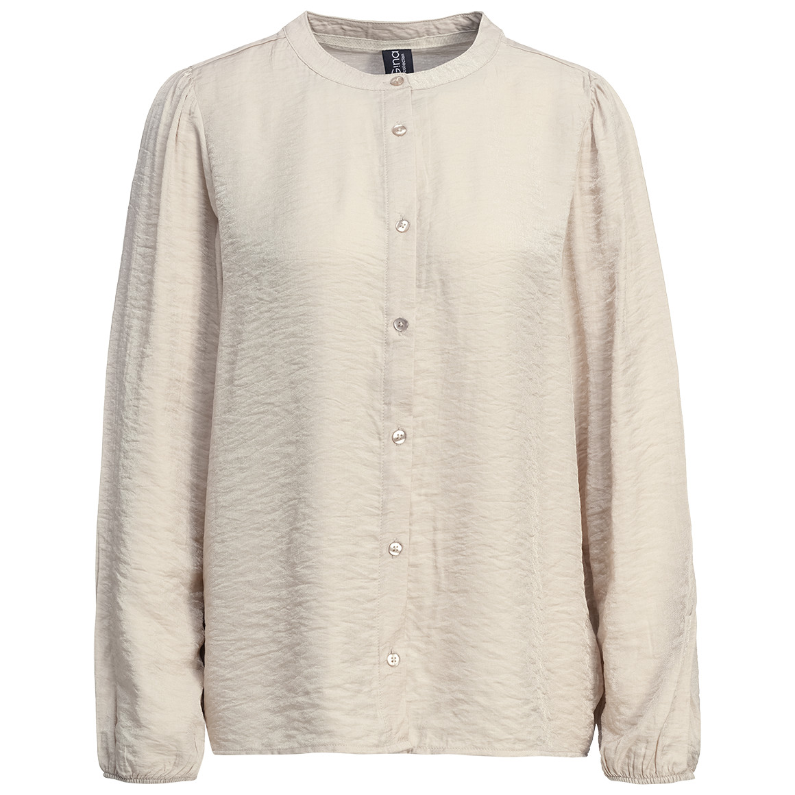 Damen Satinbluse mit Knopfleiste von Gina