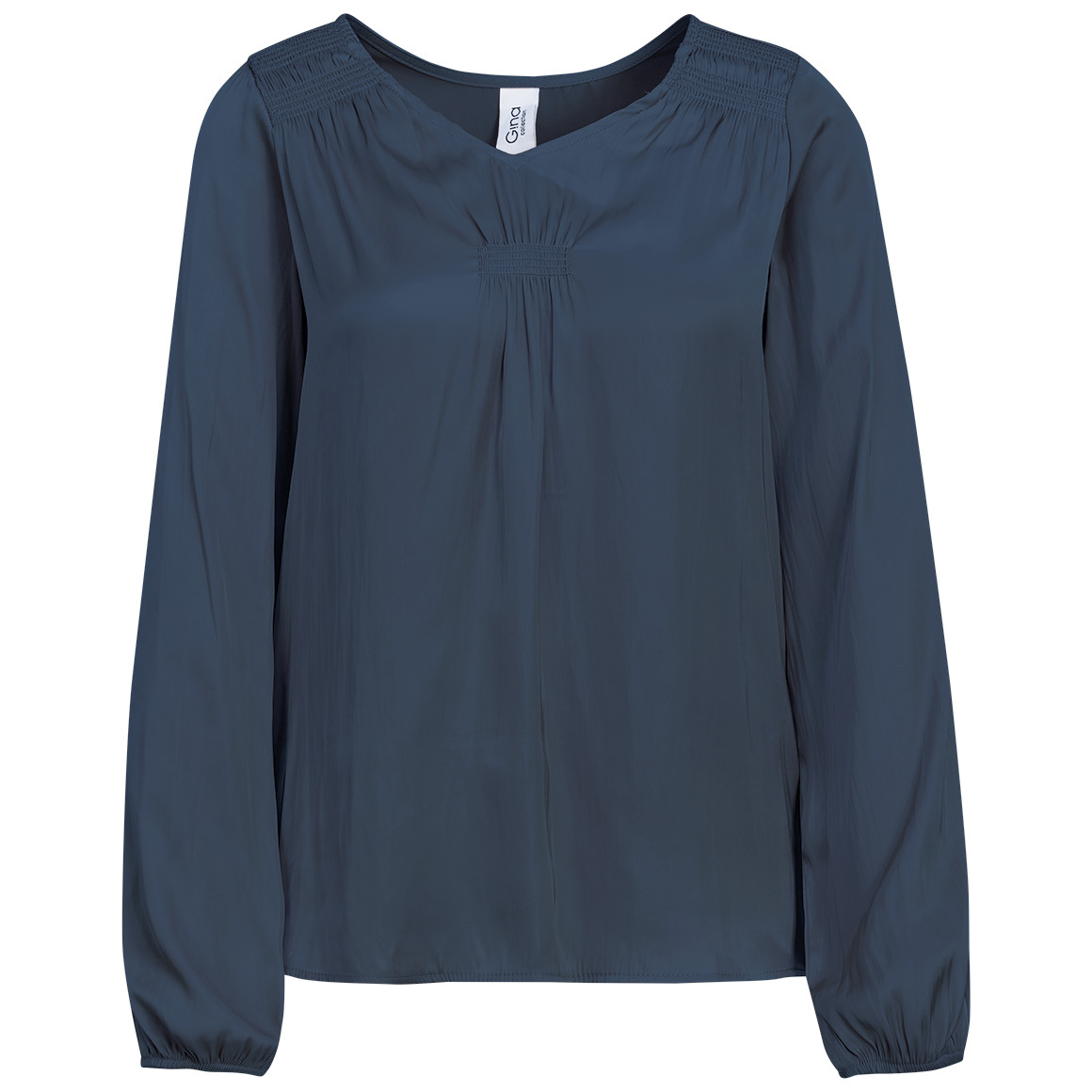 Damen Satinbluse mit Raffung Damen Satinbluse mit Raffung von Gina