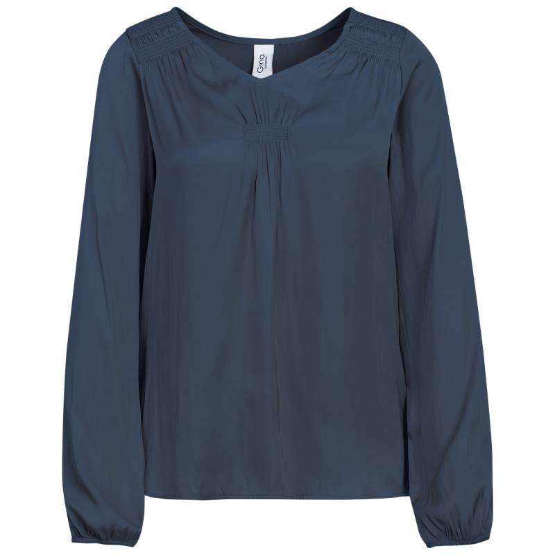 Damen Satinbluse mit Raffung Damen Satinbluse mit Raffung von Gina