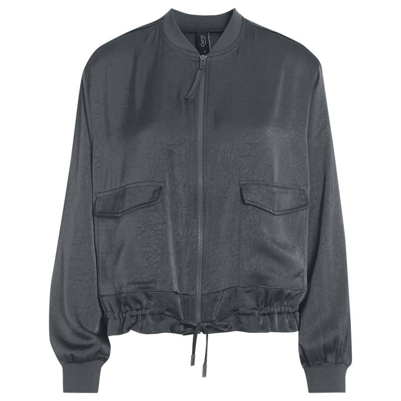 Damen Satinjacke mit Reißverschluss von Gina