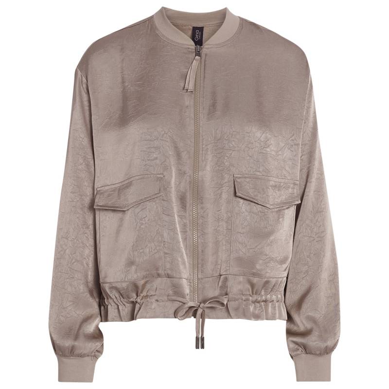 Damen Satinjacke mit Reißverschluss von Gina