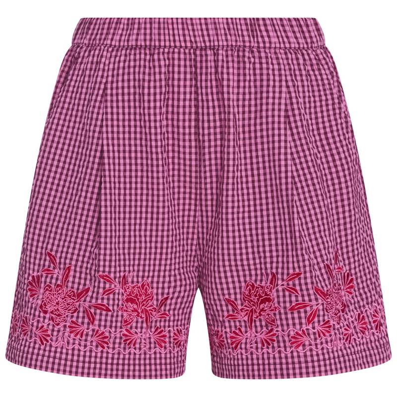 Damen Seersucker-Shorts mit Stickerei Damen Seersucker-Shorts mit Stickerei von Gina