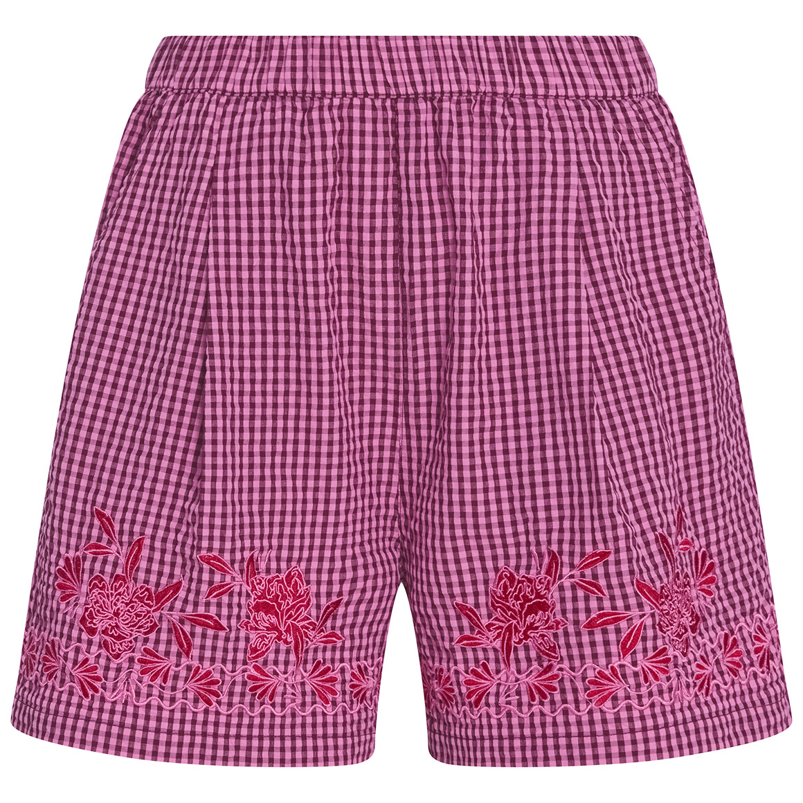 Damen Seersucker-Shorts mit Stickerei Damen Seersucker-Shorts mit Stickerei von Gina
