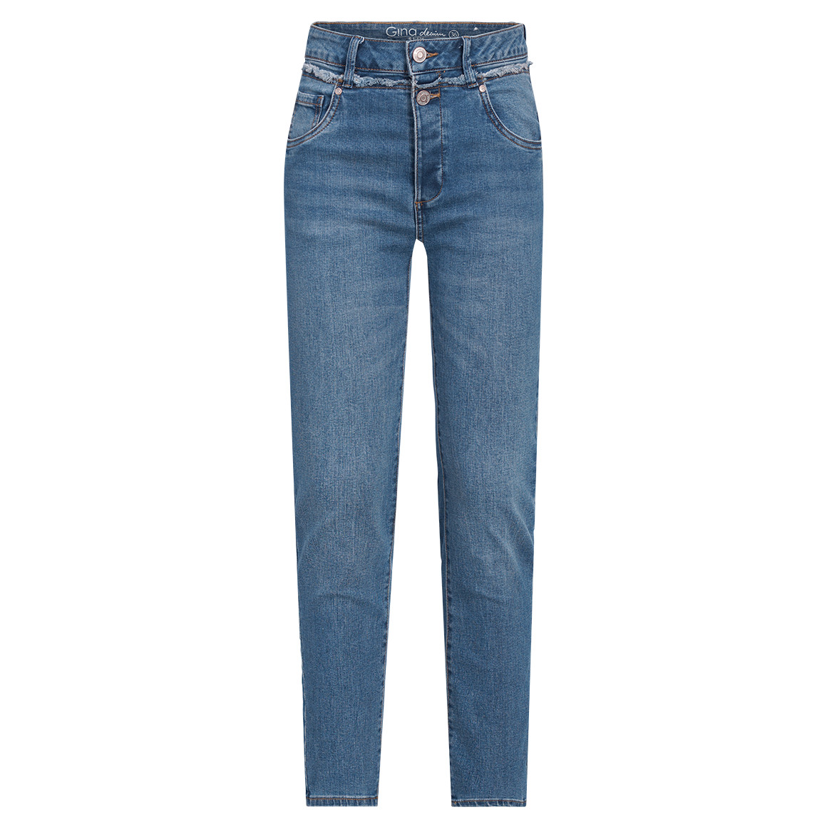 Damen Slim-Jeans mit Used-Waschung Damen Slim-Jeans mit Used-Waschung von Gina