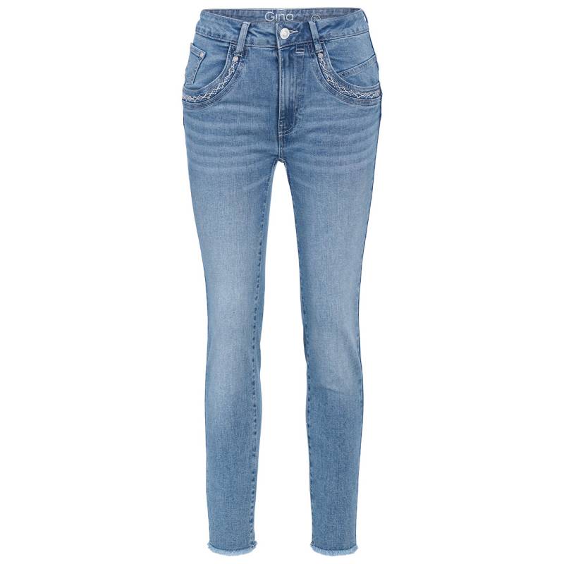 Damen Slim-Jeans mit Used-Waschung Damen Slim-Jeans mit Used-Waschung von Gina