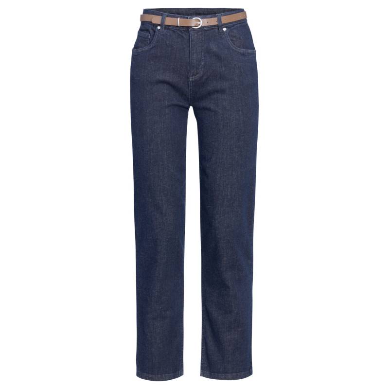 Damen Straight-Jeans mit Gürtel von Gina