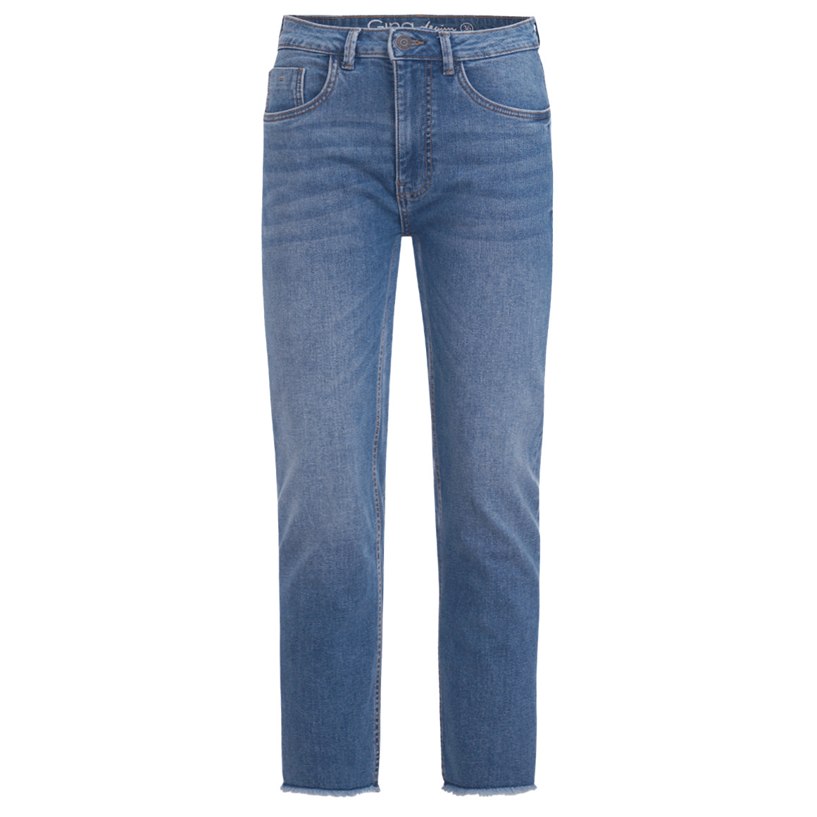 Damen Straight-Jeans mit Used-Waschung Damen Straight-Jeans mit Used-Waschung von Gina