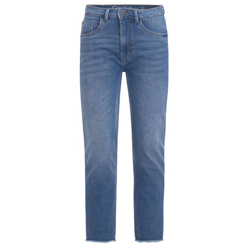 Damen Straight-Jeans mit Used-Waschung von Gina