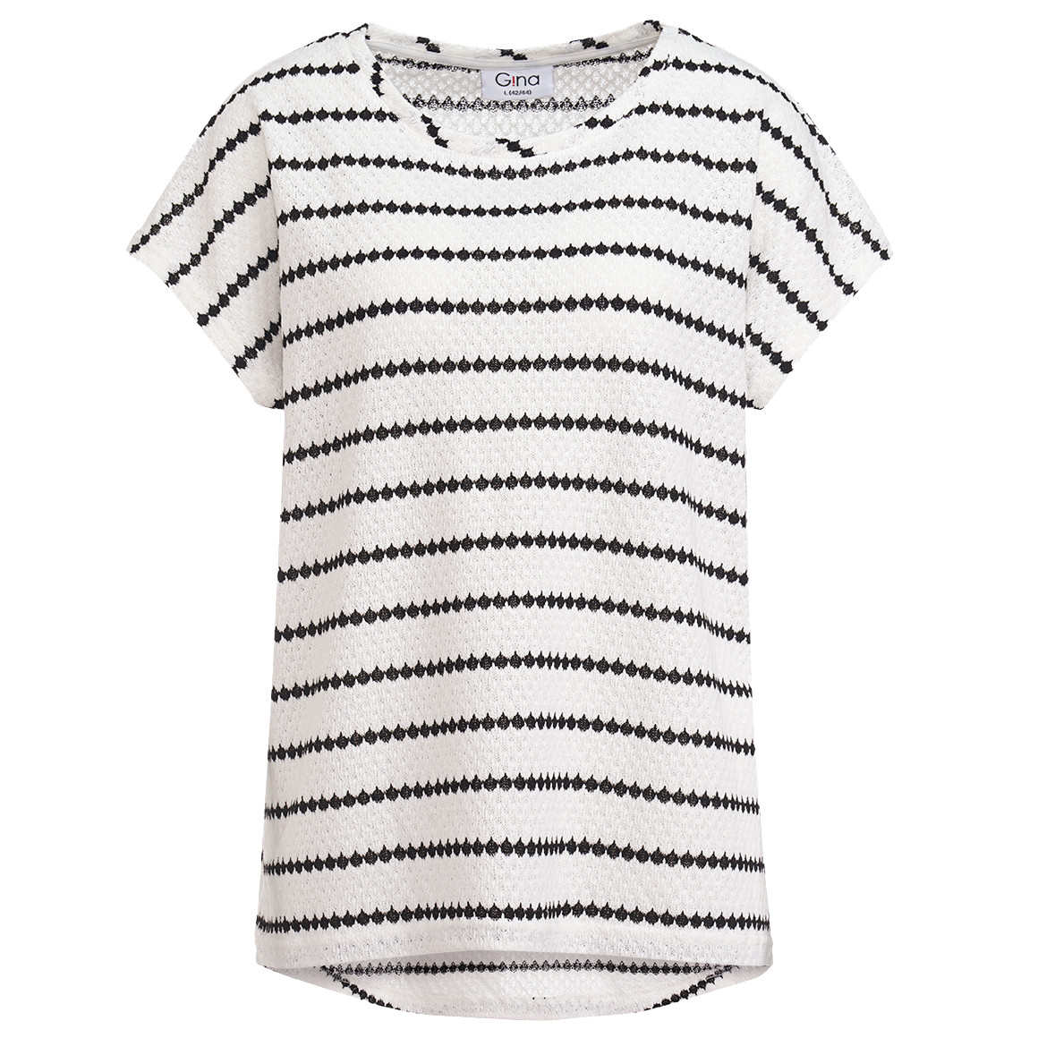 Damen Strick-T-Shirt mit Streifen Damen Strick-T-Shirt mit Streifen von Gina