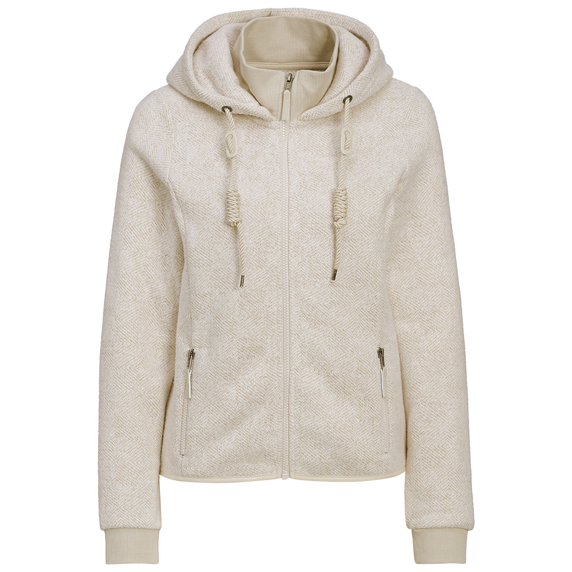 Damen Strickfleece-Jacke mit Kapuze Damen Strickfleece-Jacke mit Kapuze von Gina