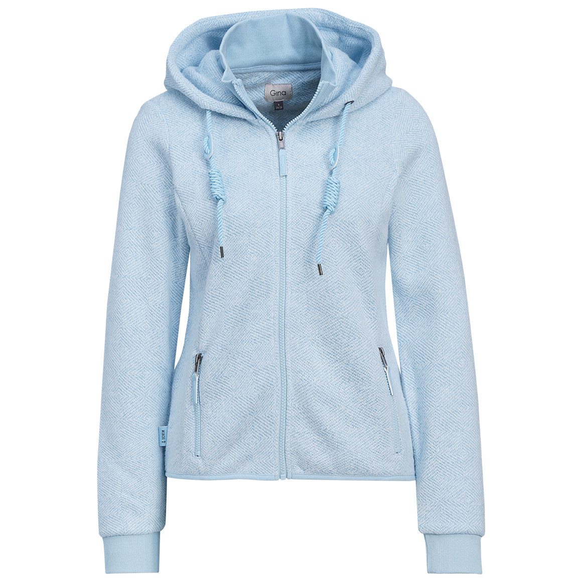 Damen Strickfleece-Jacke mit Kapuze Damen Strickfleece-Jacke mit Kapuze von Gina