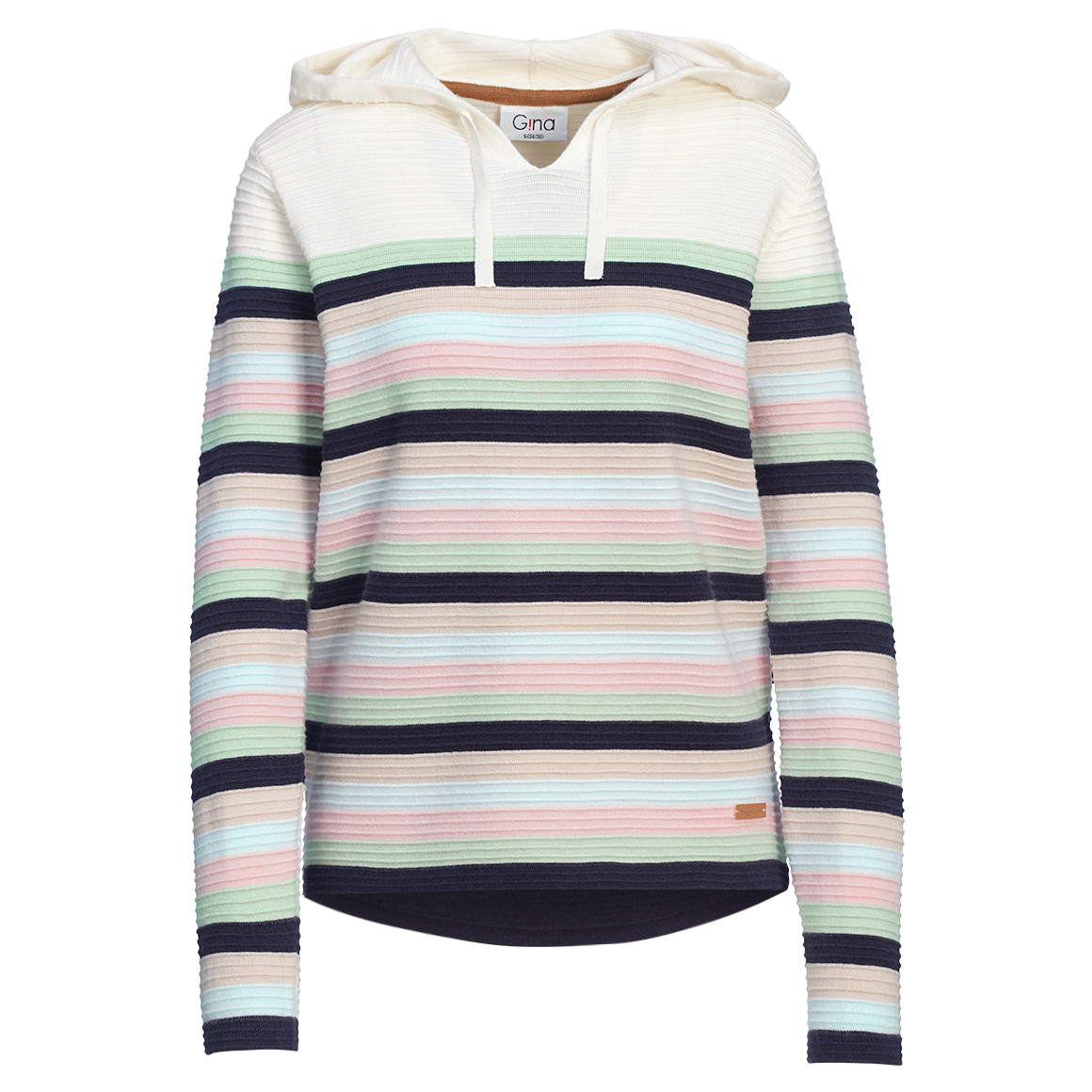 Damen Strickhoodie gerippt von Gina