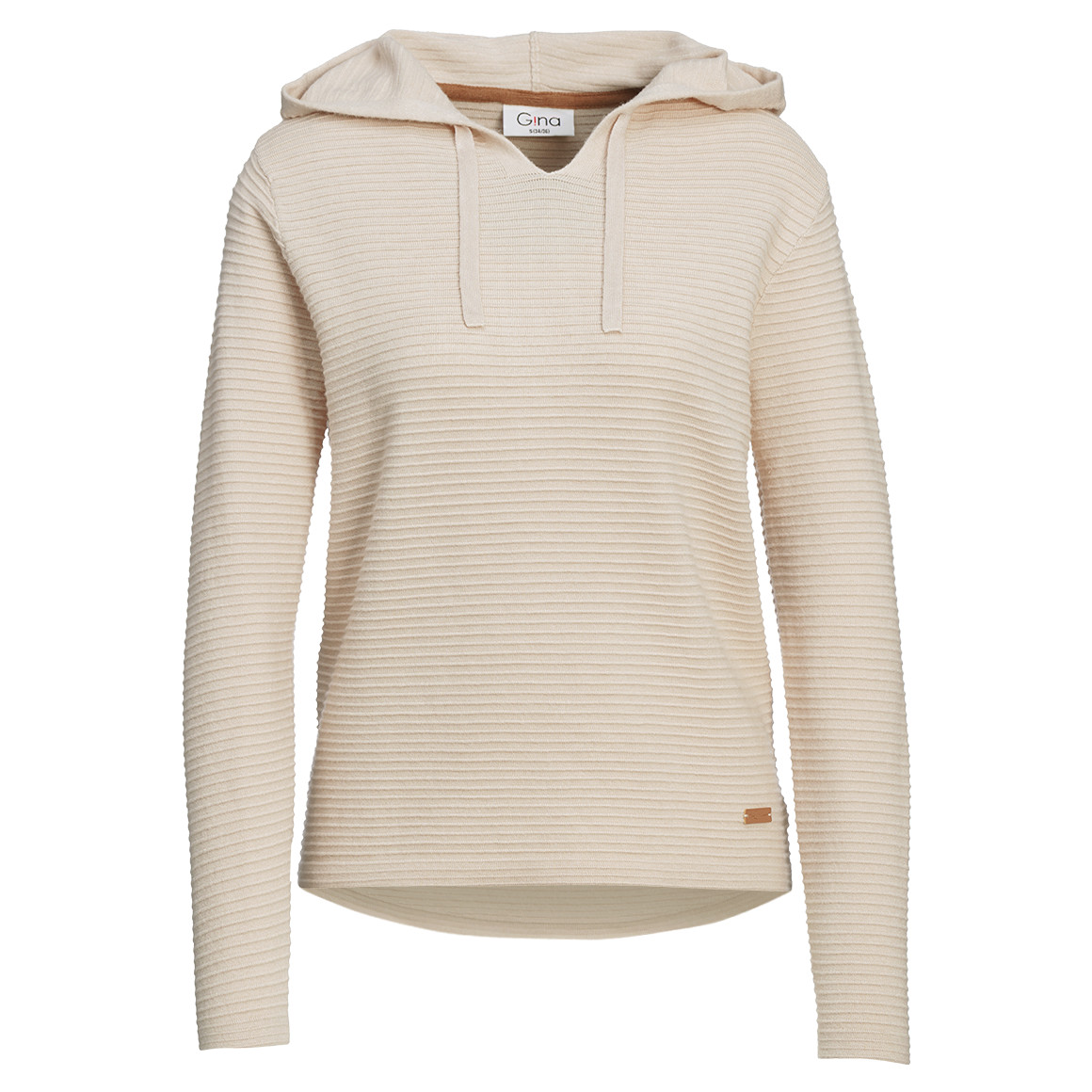 Damen Strickhoodie gerippt von Gina