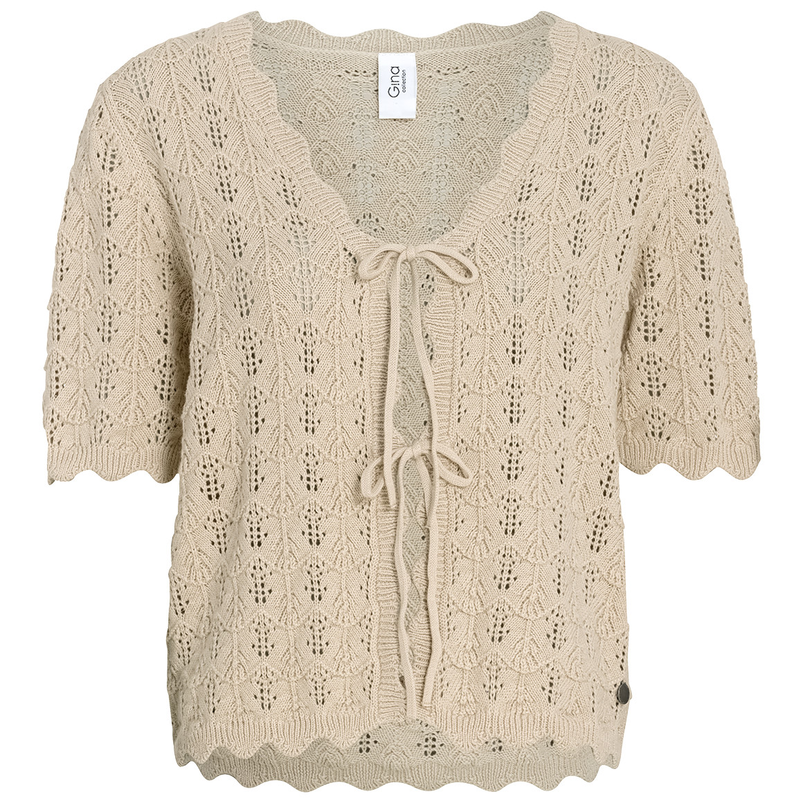Damen Strickjacke mit Ajourmuster Damen Strickjacke mit Ajourmuster von Gina