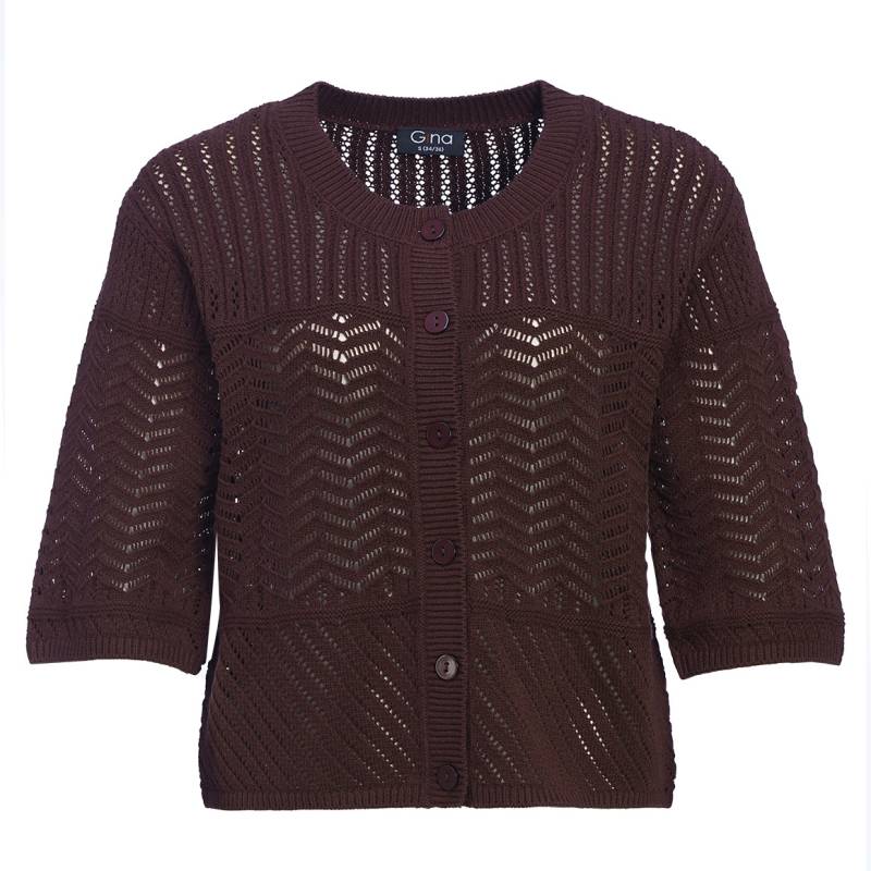 Damen Strickjacke mit Ajours-Muster von Gina