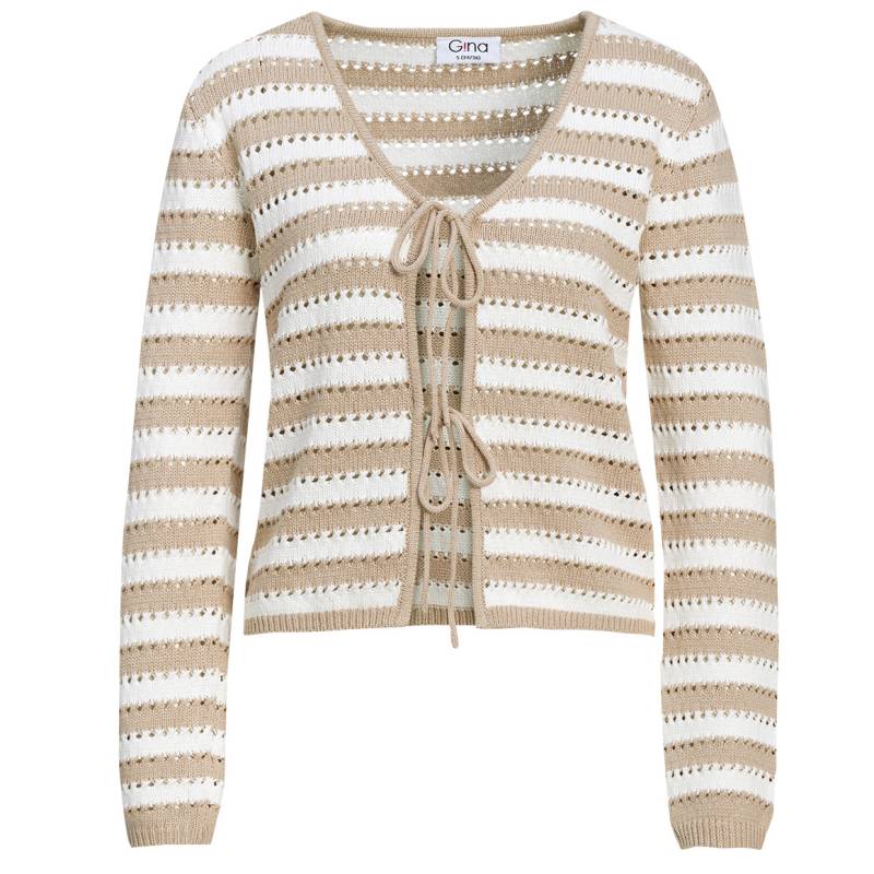 Damen Strickjacke mit Bindebändern von Gina
