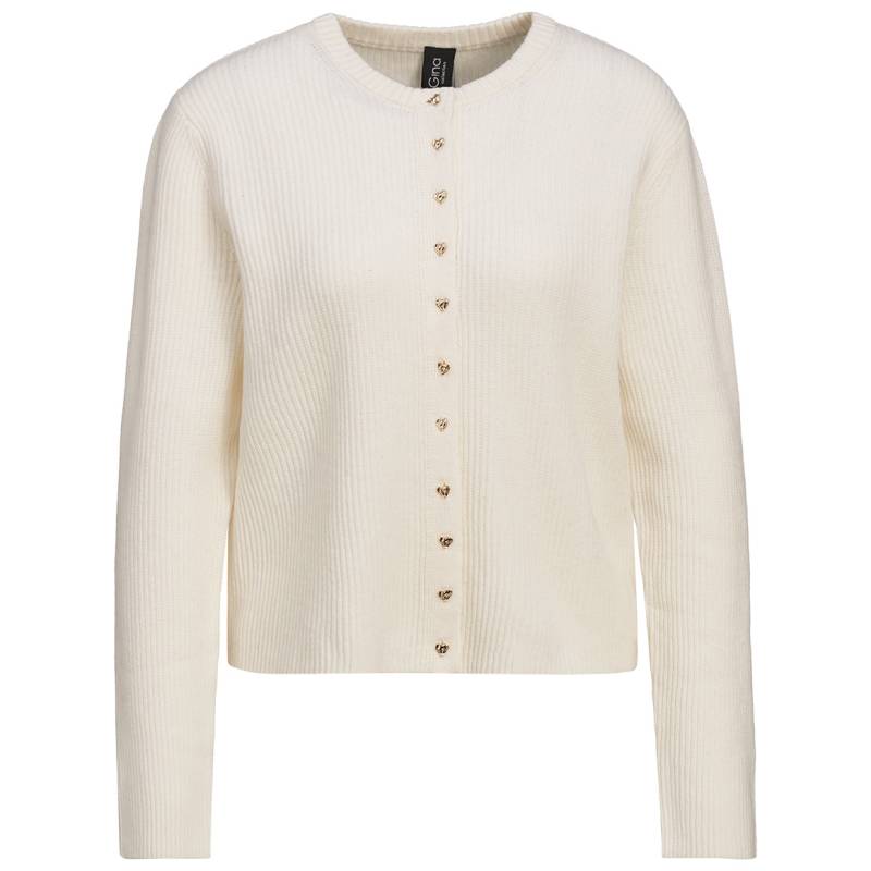 Damen Strickjacke mit Herzknöpfen Damen Strickjacke mit Herzknöpfen von Gina