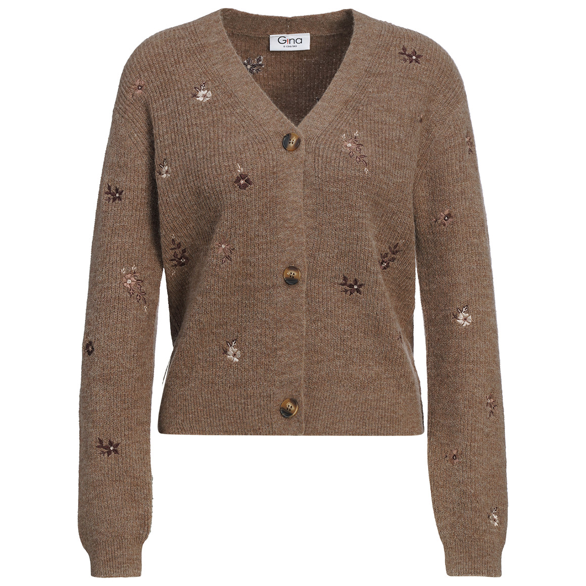 Damen Strickjacke mit Stickerei Damen Strickjacke mit Stickerei von Gina