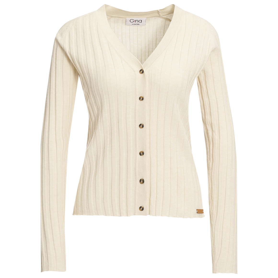 Damen Strickjacke mit V-Ausschnitt von Gina