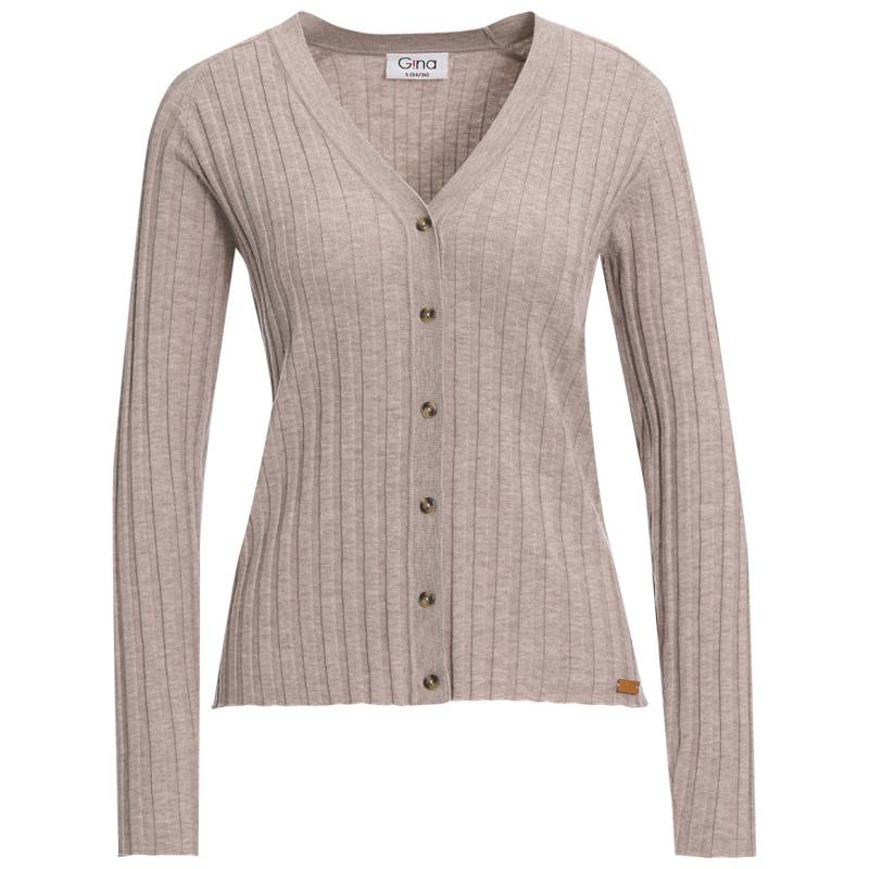 Damen Strickjacke mit V-Ausschnitt Damen Strickjacke mit V-Ausschnitt von Gina