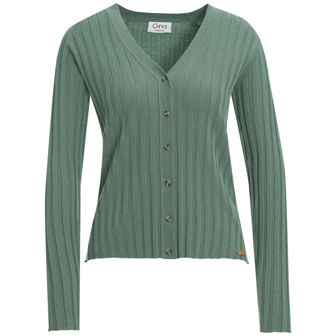 Damen Strickjacke mit V-Ausschnitt von Gina