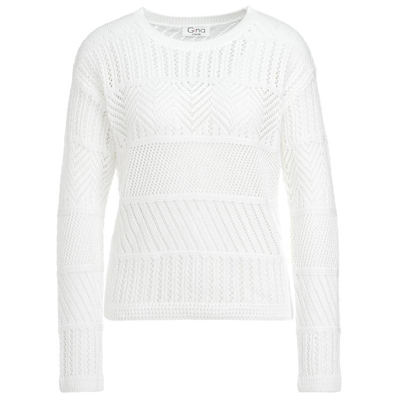 Damen Strickpullover mit Häkel-Muster von Gina