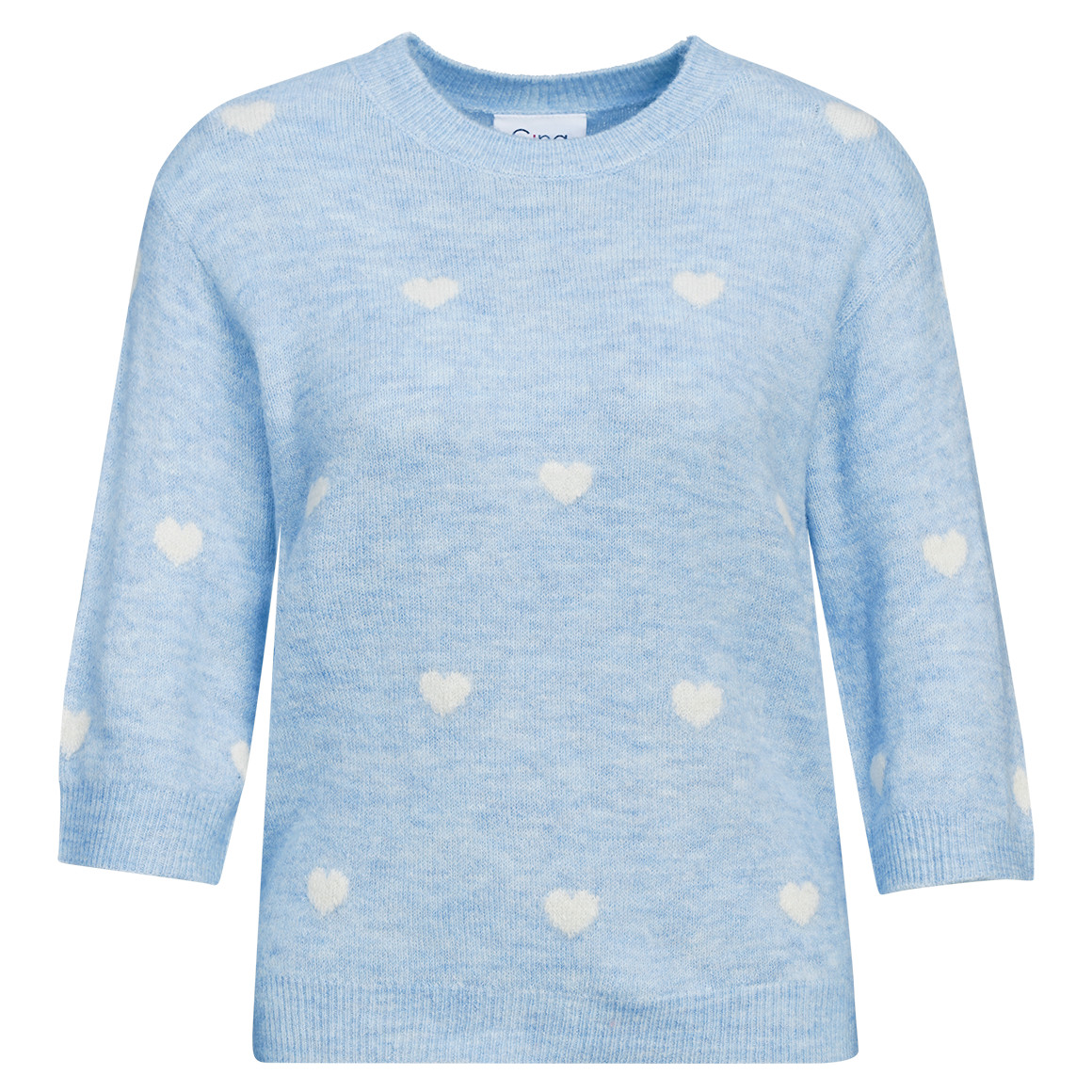 Damen Strickpullover mit Herz-Allover Damen Strickpullover mit Herz-Allover von Gina
