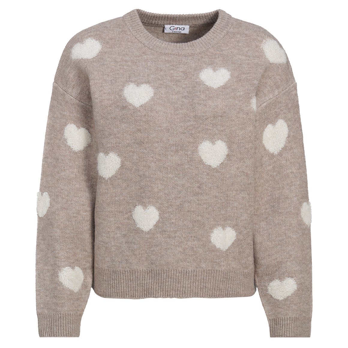 Damen Strickpullover mit Herz-Allover Damen Strickpullover mit Herz-Allover von Gina