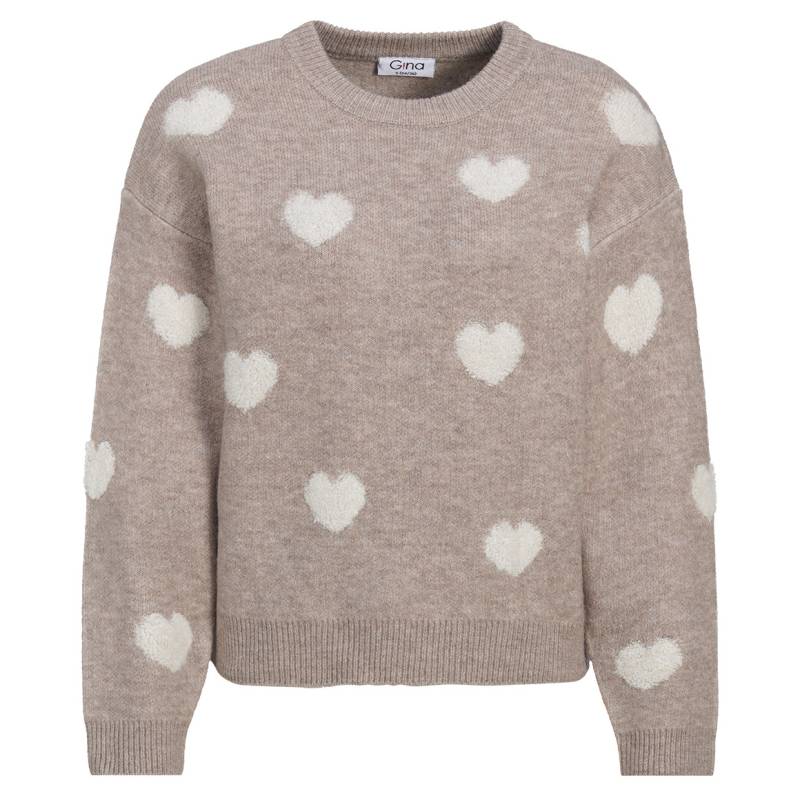 Damen Strickpullover mit Herz-Allover Damen Strickpullover mit Herz-Allover von Gina