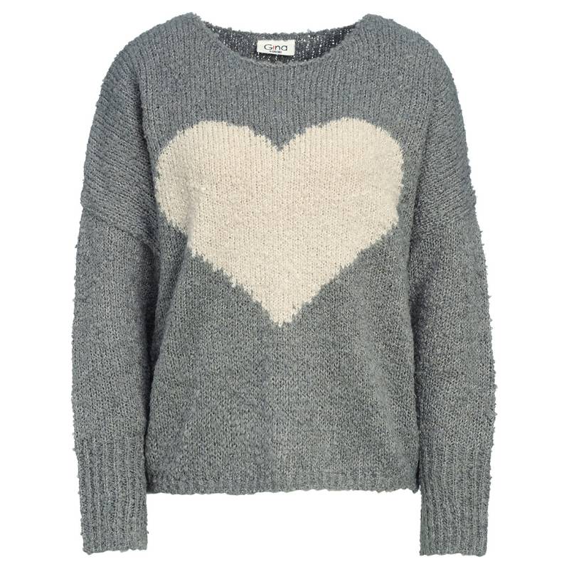 Damen Strickpullover mit Herz-Motiv von Gina