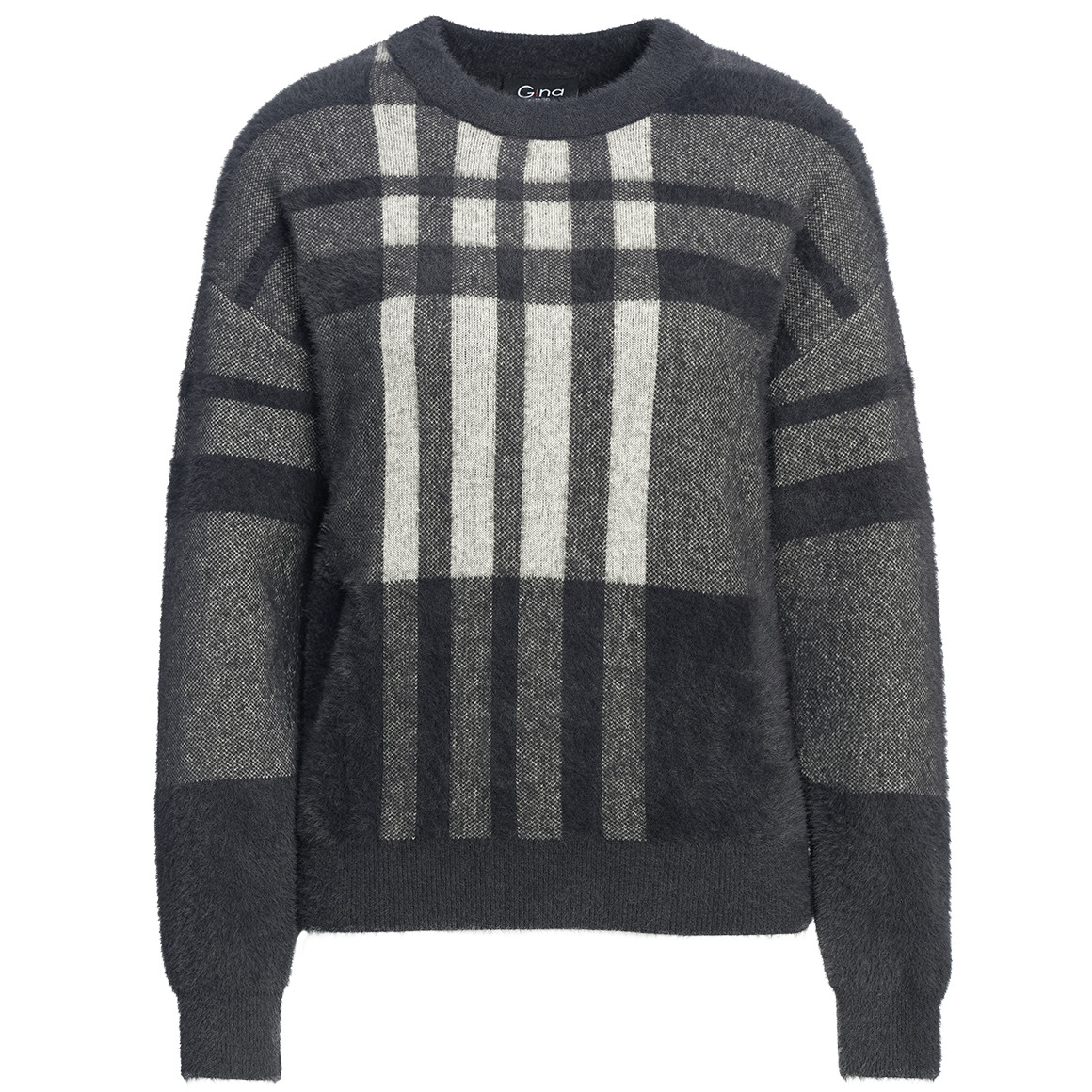 Damen Strickpullover mit Karomuster von Gina