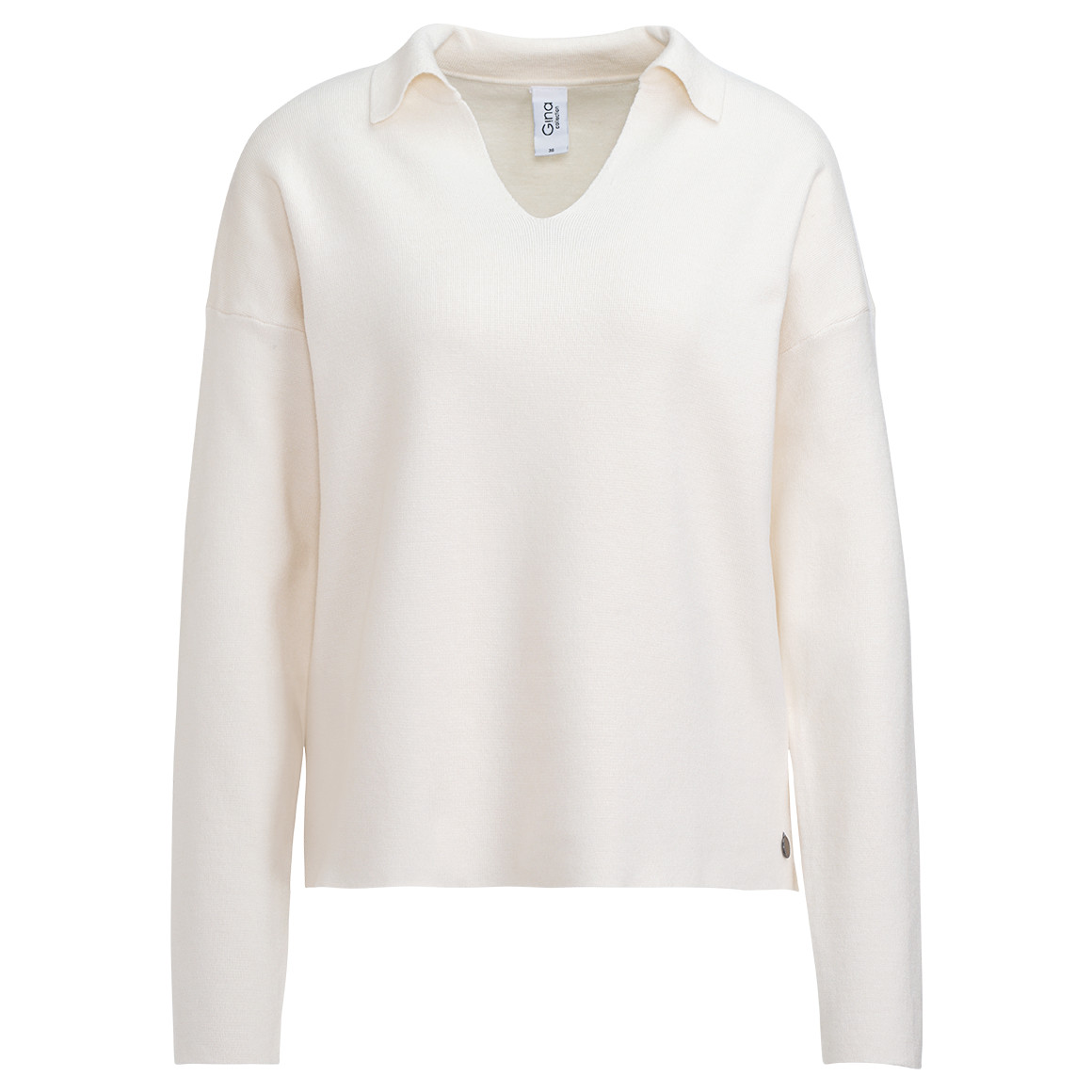 Damen Strickpullover mit Polokragen von Gina