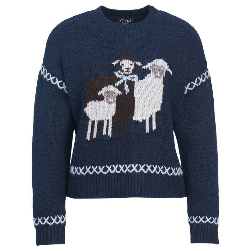 Damen Strickpullover mit Schaf-Motiv Damen Strickpullover mit Schaf-Motiv von Gina