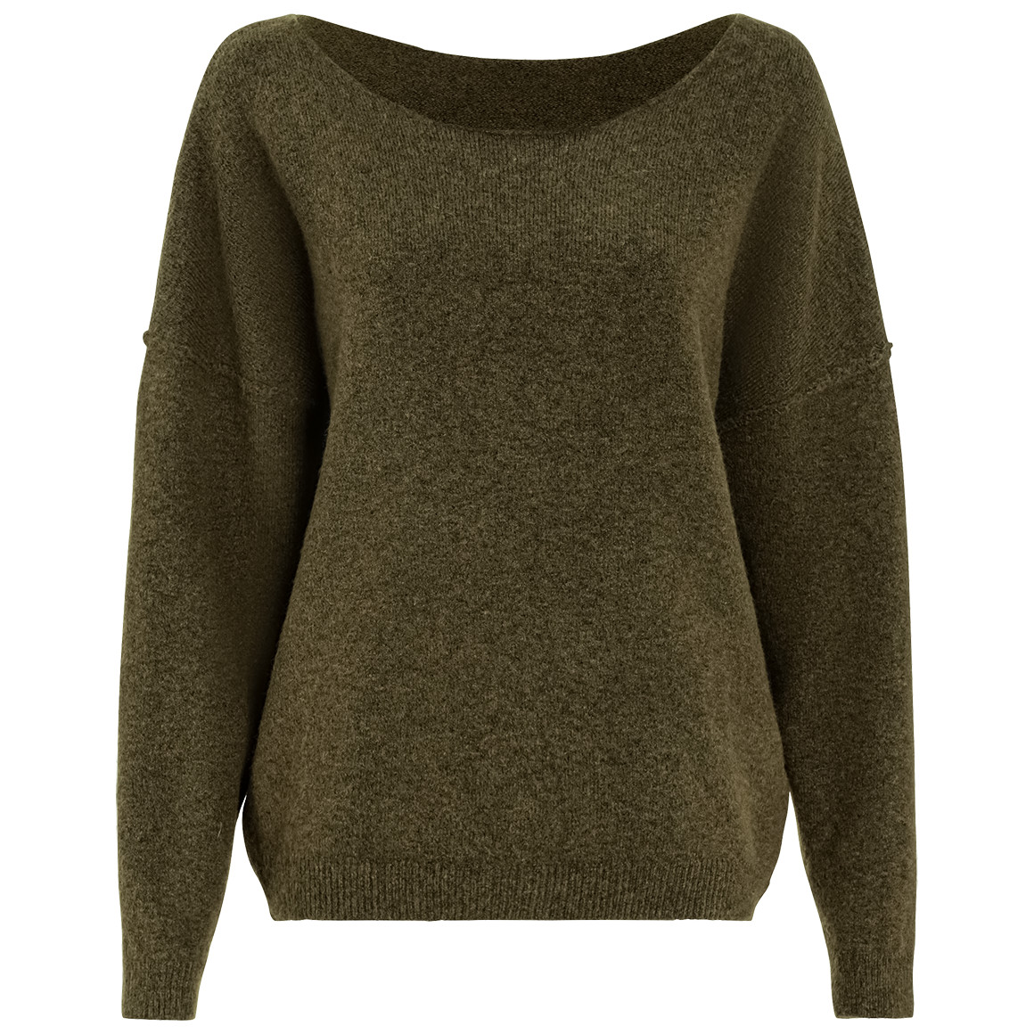 Damen Strickpullover mit U-Boot-Ausschnitt von Gina