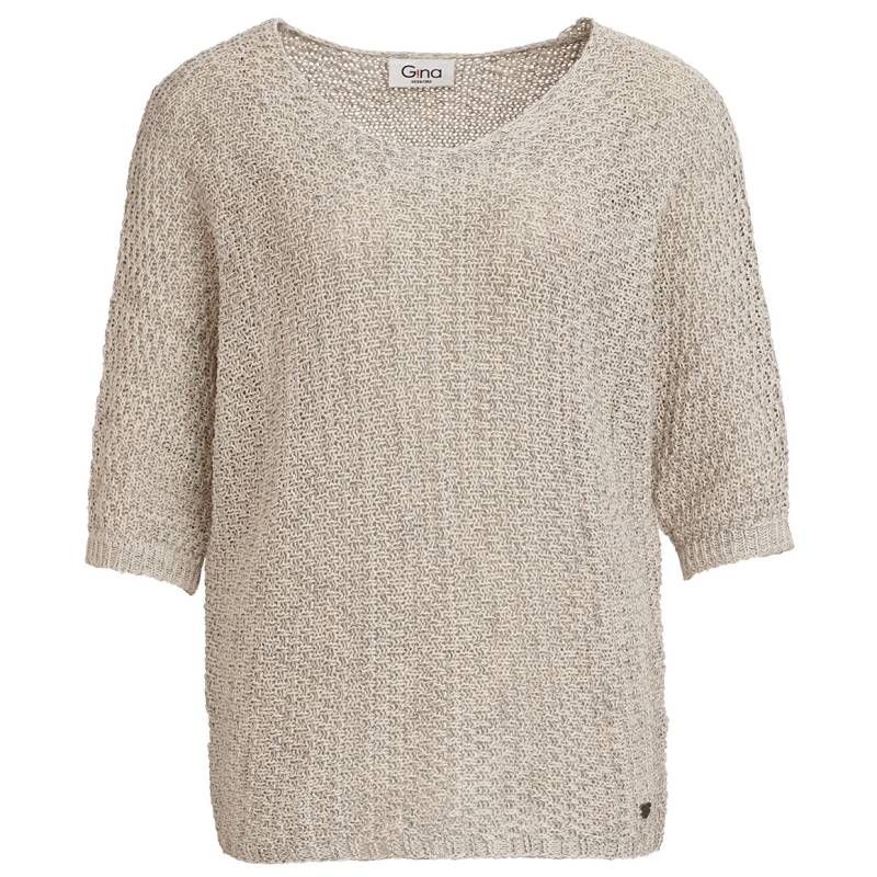 Damen Strickpullover mit kleiner Applikation von Gina