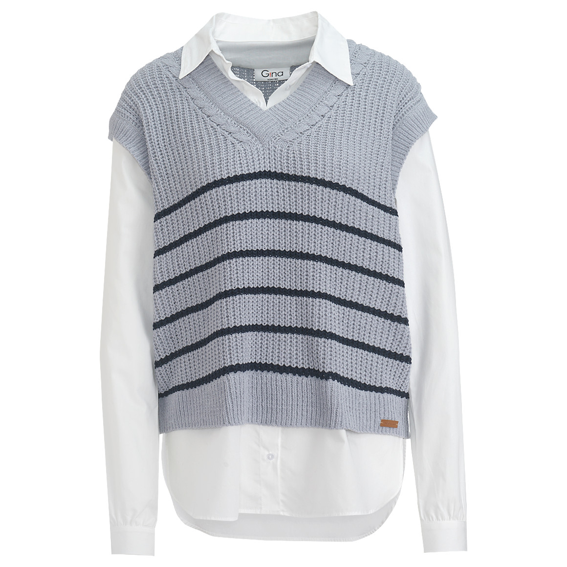 Damen Strickpullunder im Lagen-Look von Gina