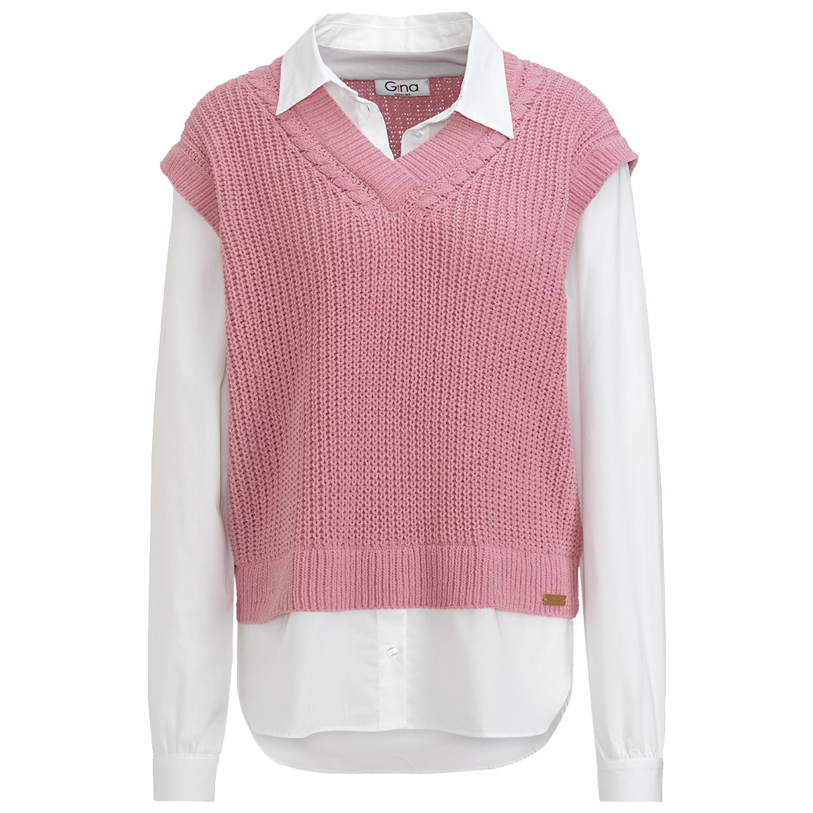 Damen Strickpullunder im Lagen-Look Damen Strickpullunder im Lagen-Look von Gina