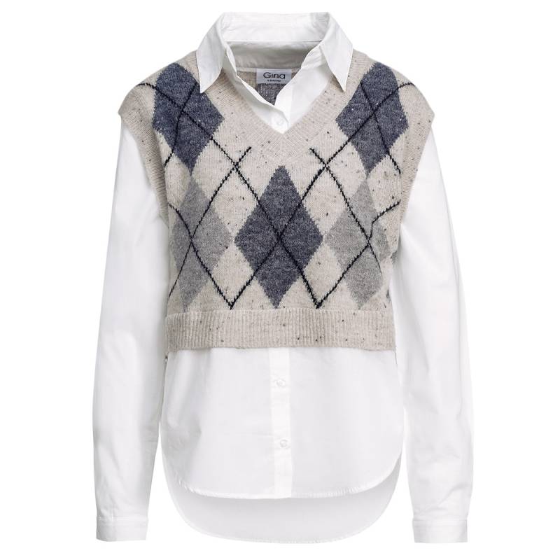 Damen Strickpullunder im Lagen-Look Damen Strickpullunder im Lagen-Look von Gina