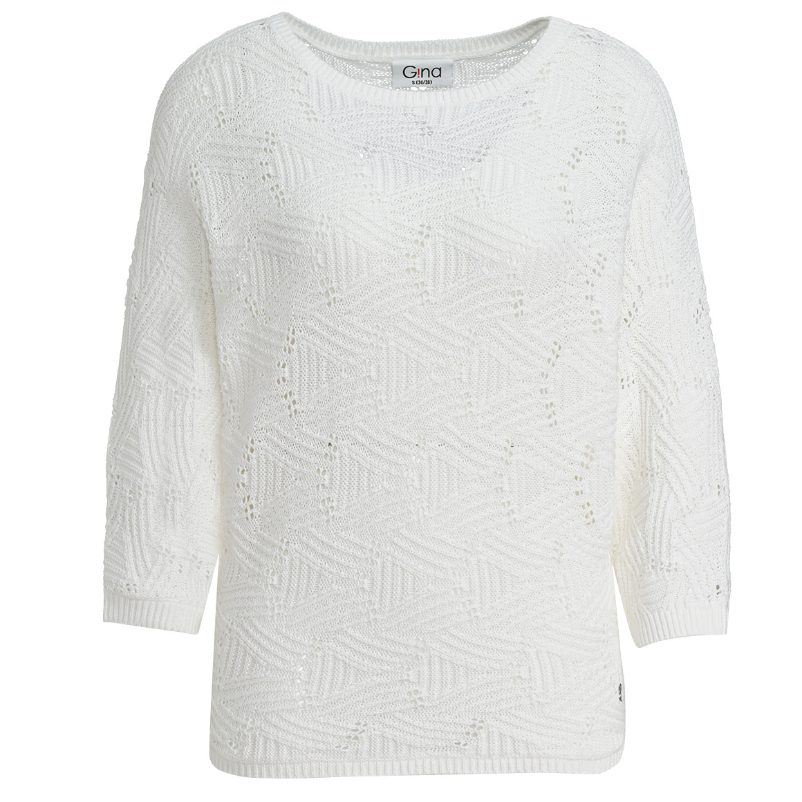 Damen Strickshirt mit Ajour-Muster von Gina