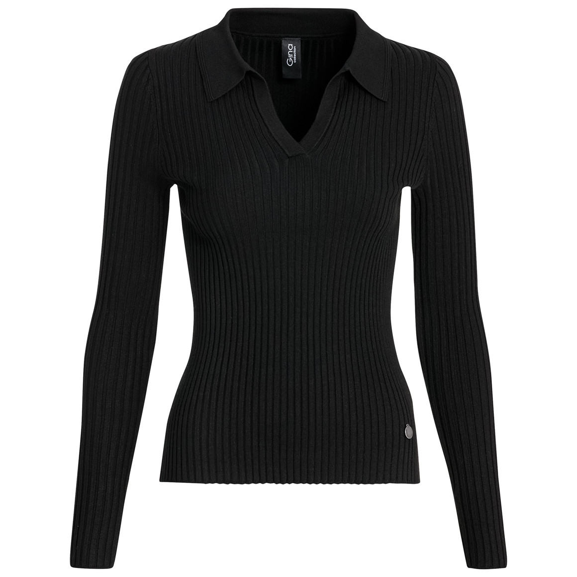 Damen Strickshirt mit Polokragen von Gina