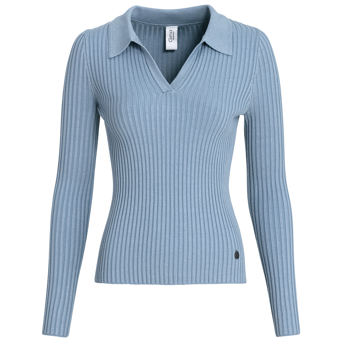 Damen Strickshirt mit Polokragen von Gina